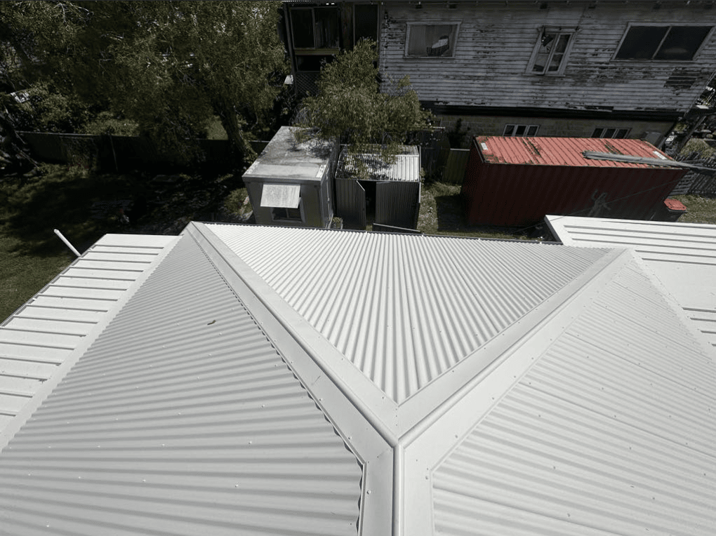 An Aerial View of a Grey Roof — Norwest Roof Restorations In Blue Bay, NSW