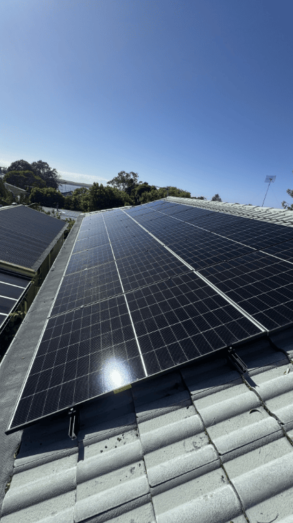 Solar Panels on a Roof — Norwest Roof Restorations In Blue Bay, NSW